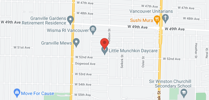 map of 1328 W 51ST AVENUE